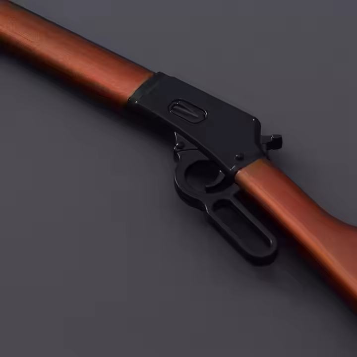 Toy Gun Model Handicraft Decorations Zinc Alloy Key Chain WIN94 Shotgun Keyrings 22cm 97g