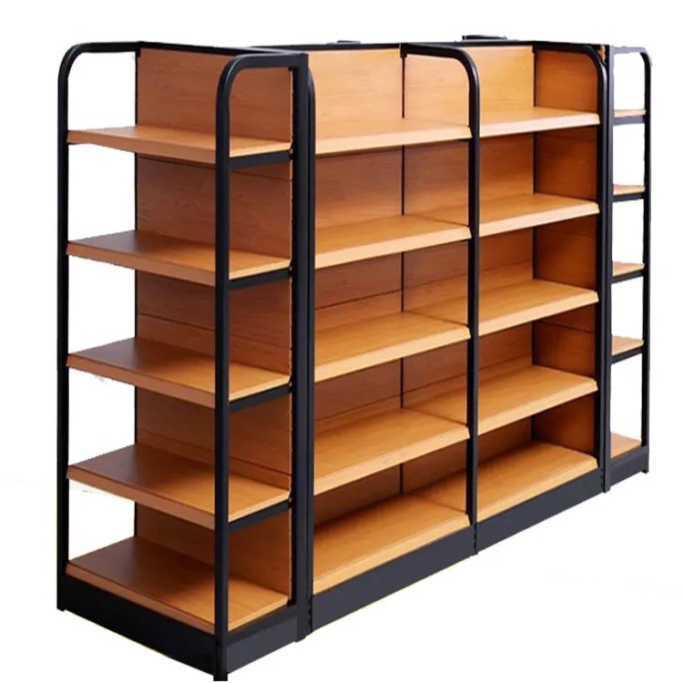 Guichang Light/Heavy Duty Store Gondola Shelving Iron Modern Grocery Supermarket Shelves Steel Metal Rack For Supermarkets Shop