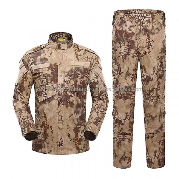 Paintball Mens Camouflage Tactical Suit - Sweat-Absorbent, Breathable, Machine Washable, Stand Colla