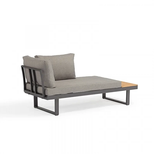 Fabric Sofa set With Teak Wood Decoration Modern Designs Hot Selling Cheap outdoor and Indoor garden sets outdoor furniture