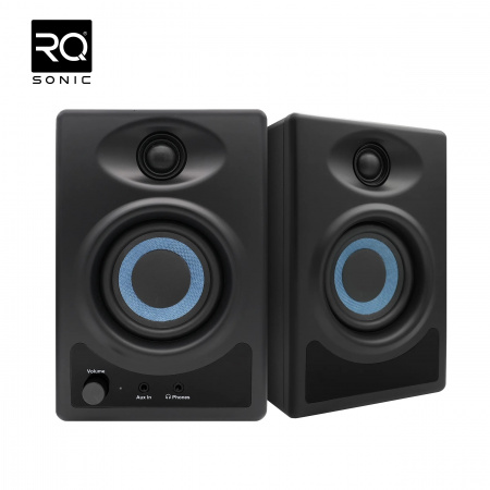RQSONIC A3 Monitor Speaker Studio Professional Recording Active Passive 100dB Studio Monitor Speakers Pair